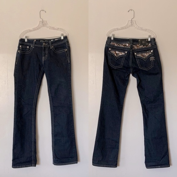 Miss Me Sequin Easy Boot Jeans - Picture 1 of 7